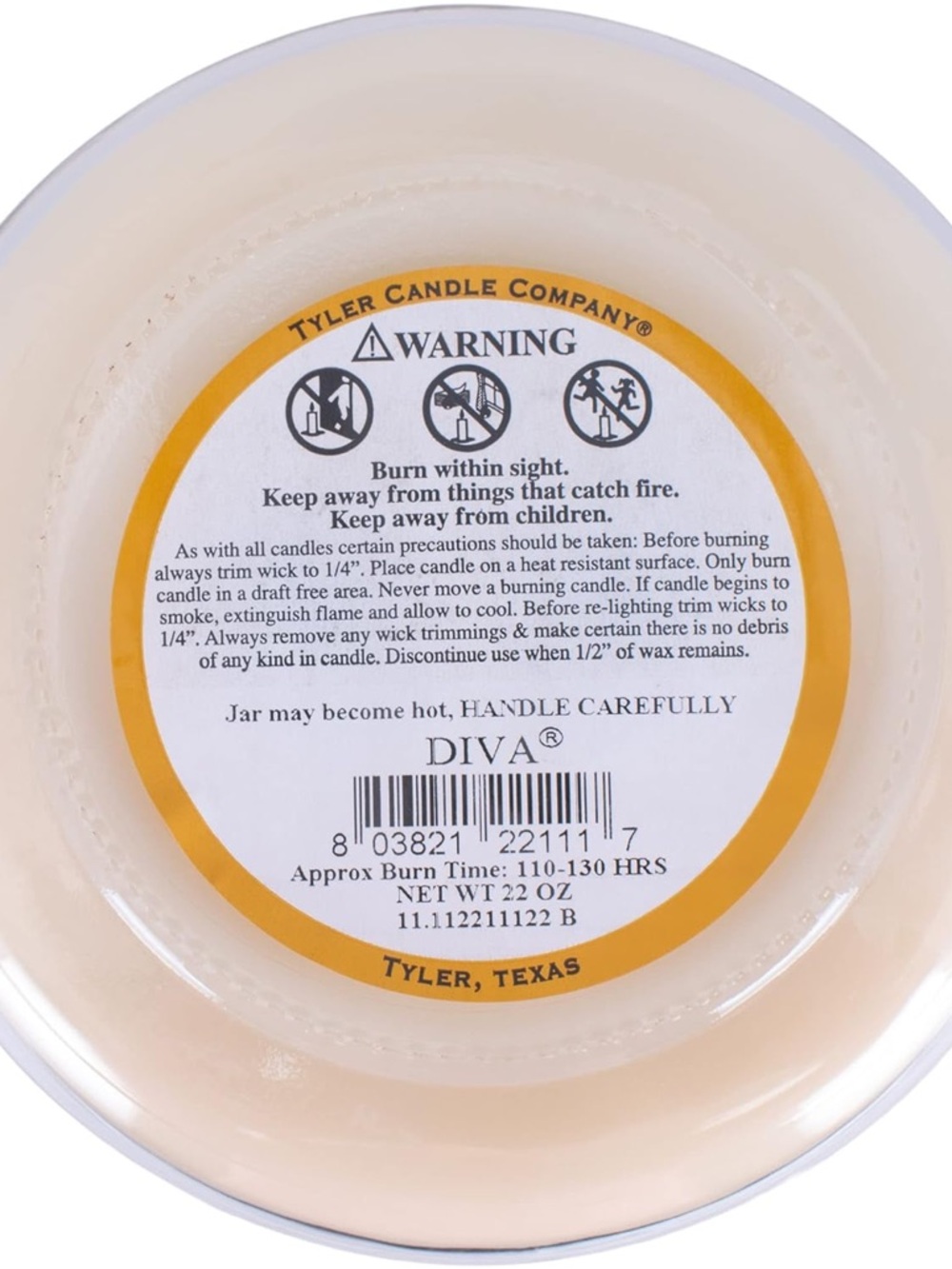 Tyler 22oz Diva Candle - Picture 2 of 2